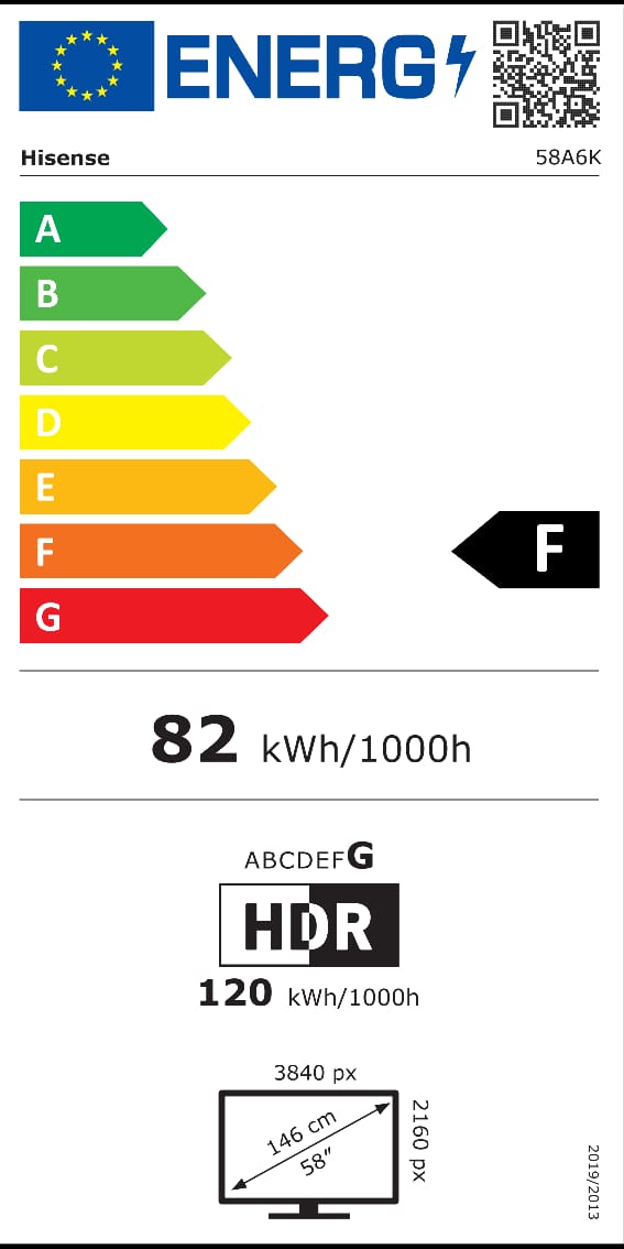 TELEVISEUR HISENSE 58" LED UHD 4K SMART VIDAA 58A6K Vente achat Dakar Sénégal
