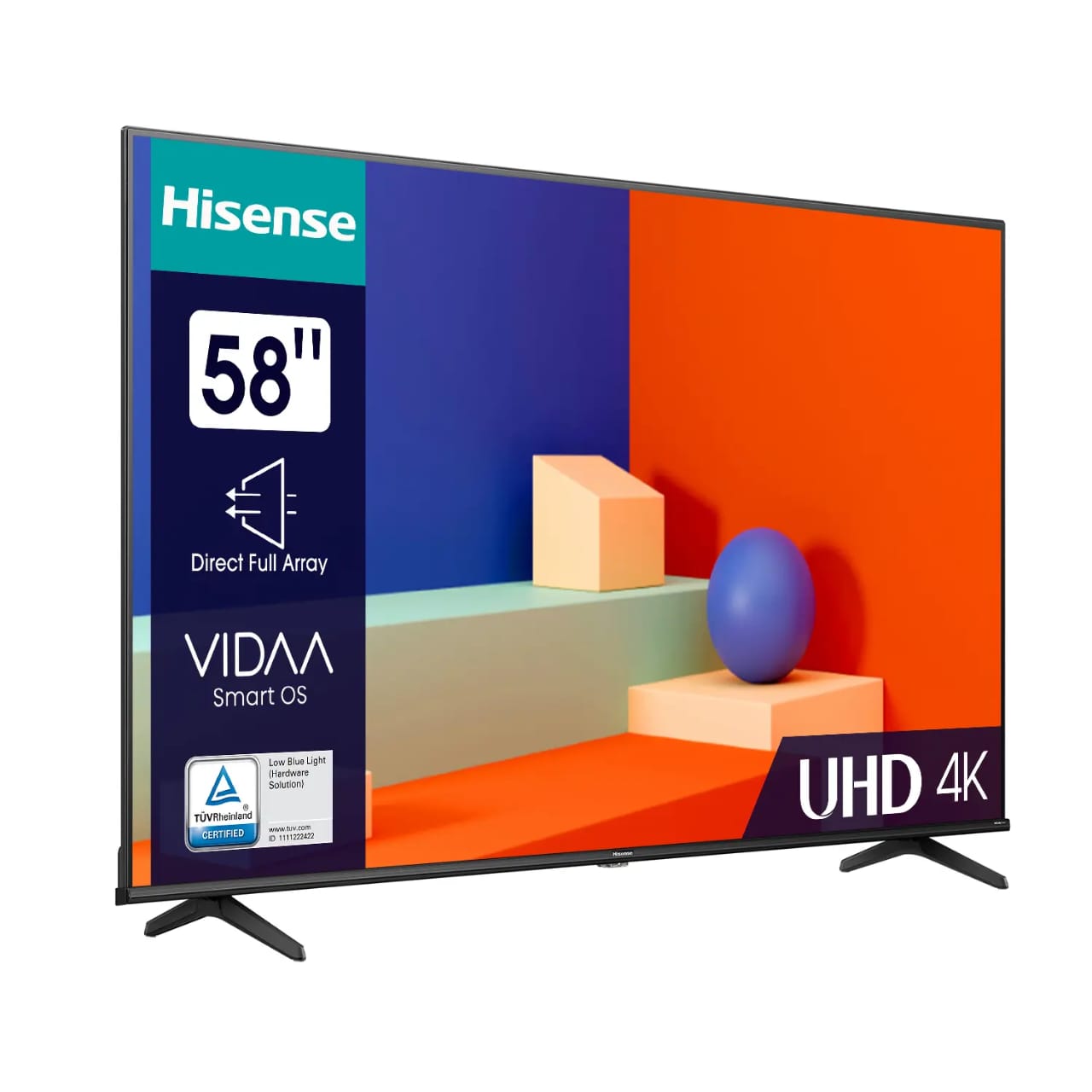 TELEVISEUR HISENSE 58" LED UHD 4K SMART VIDAA 58A6K Vente achat Dakar Sénégal