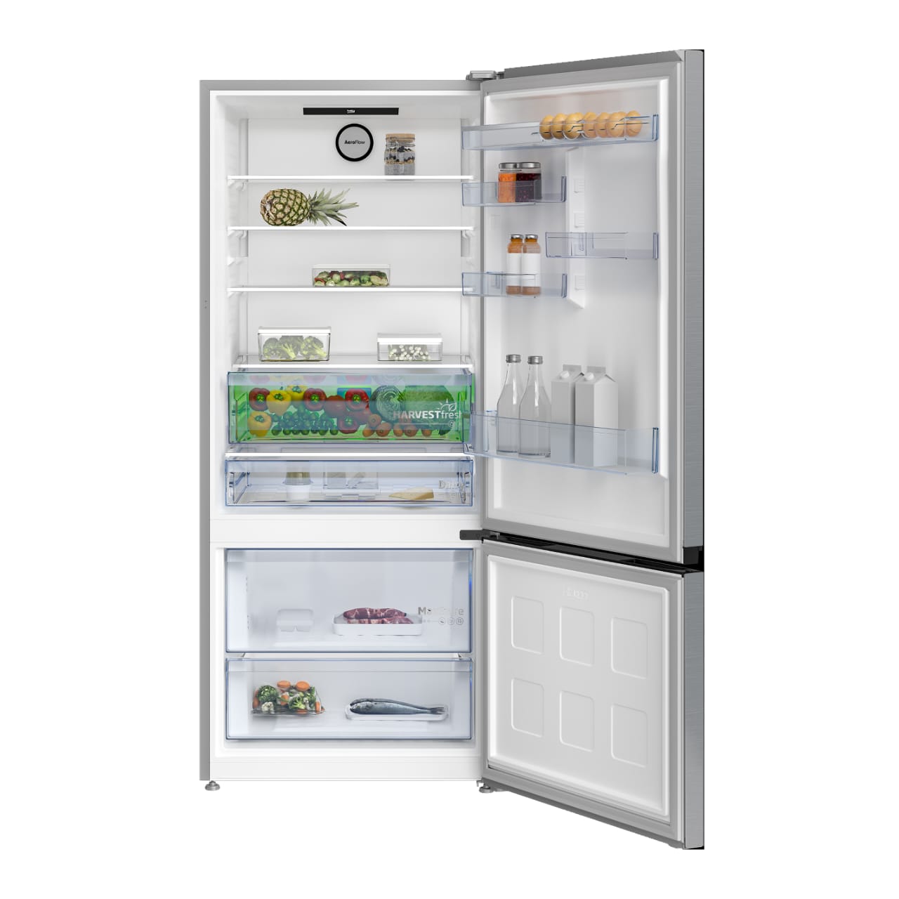 REFRIGERATEUR BEKO COMBINE 2TIROIRS 660LITRES INVERTER NOFROST A++ GRIS B5RCNE66H Vente achat Dakar Sénégal