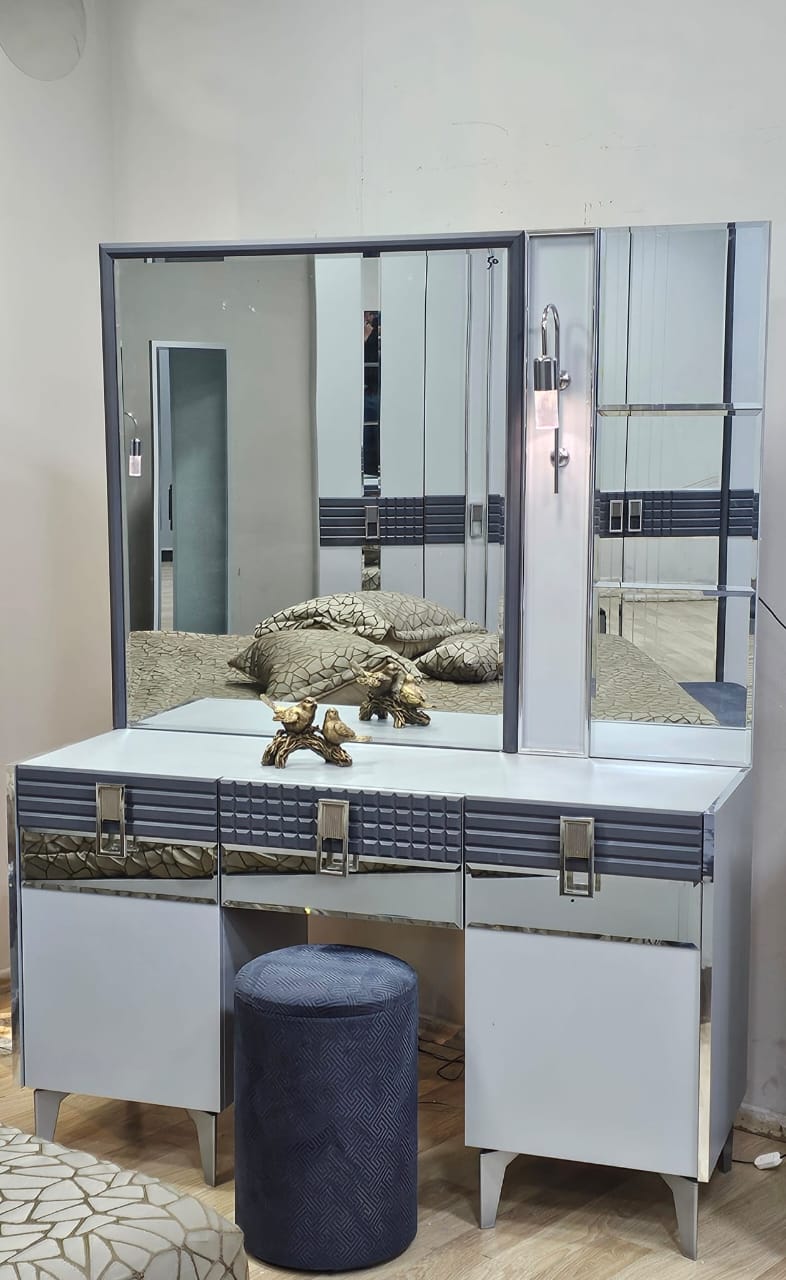 CHAMBRE A COUCHER ARMOIRE 6BATTANTS 6PIECES GRIS EFTELYA Vente achat Dakar Sénégal