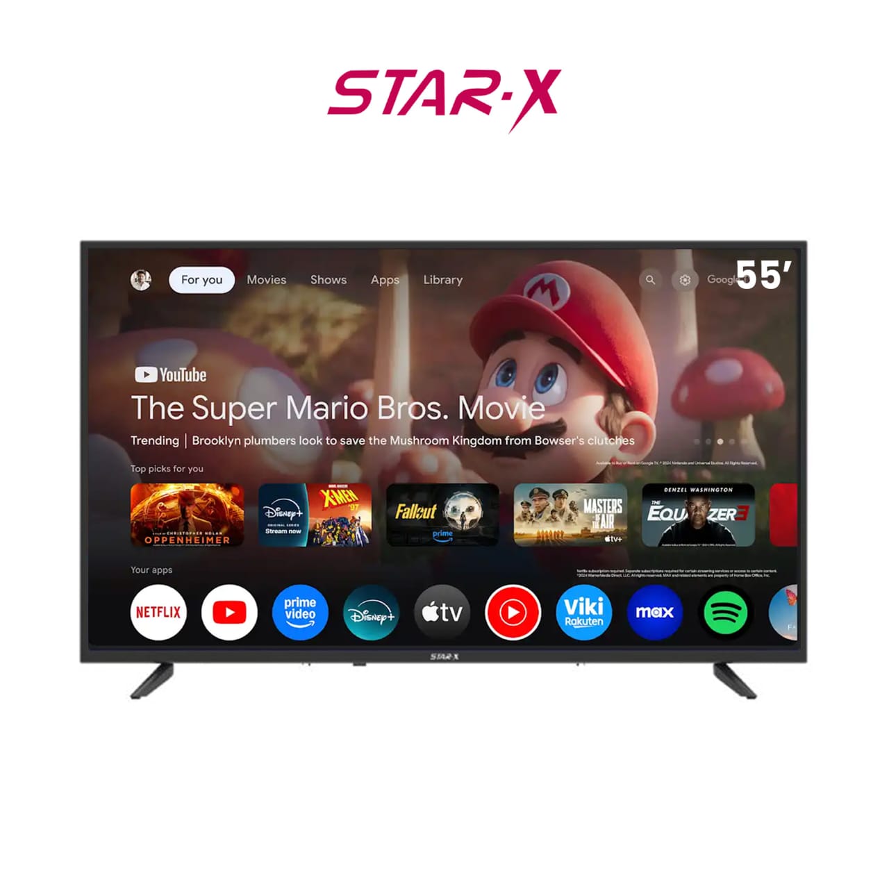 TELEVISEUR STAR X 55" SMART GOOGLE TV 55U6900S Vente achat Dakar Sénégal