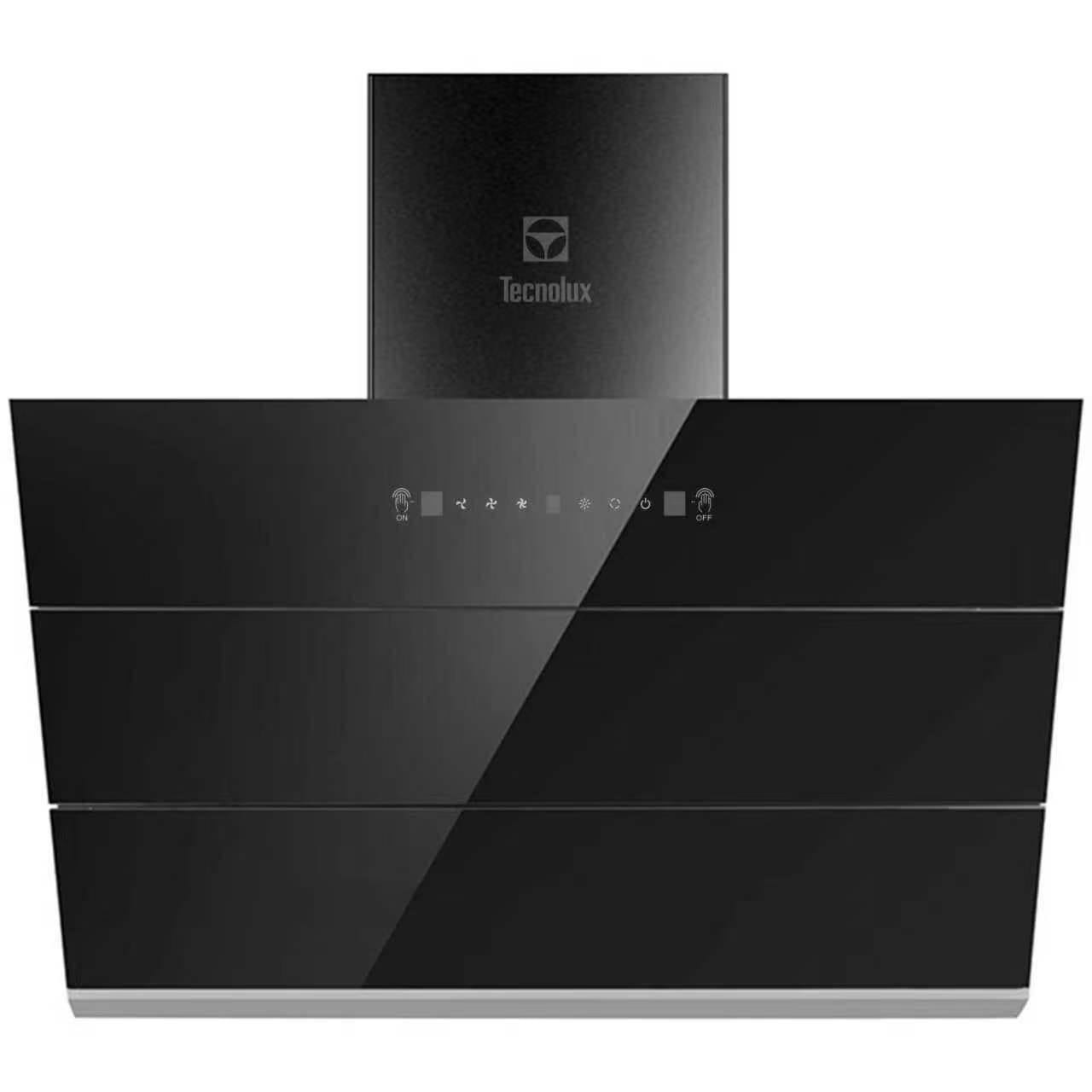 HOTTE DE CUISINE TECHNOLUX 90X60 AVEC SORTIE VERRE NOIR TEC90BG