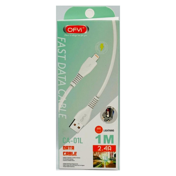 Câble de Données Rapide OFYi CA-01L – 1M Lightning (2.4A) Vente achat Dakar Sénégal