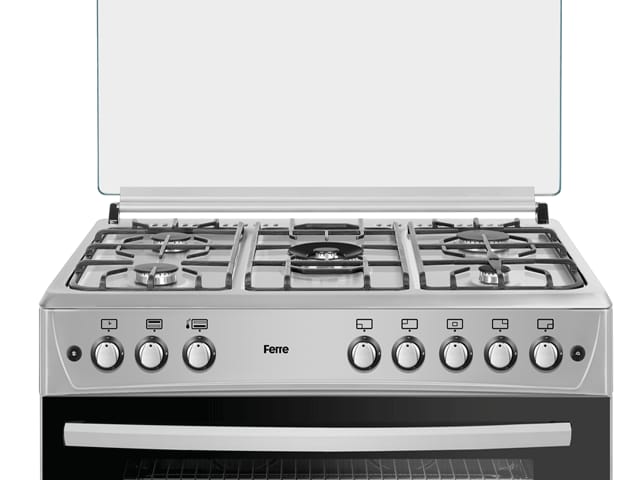 CUISINIERE FERRE 5FEUX 90X60 A GAZ GRIS F9P50G2-DI Vente achat Dakar Sénégal
