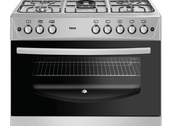 CUISINIERE FERRE 5FEUX 90X60 A GAZ GRIS F9P50G2-DI Vente achat Dakar Sénégal