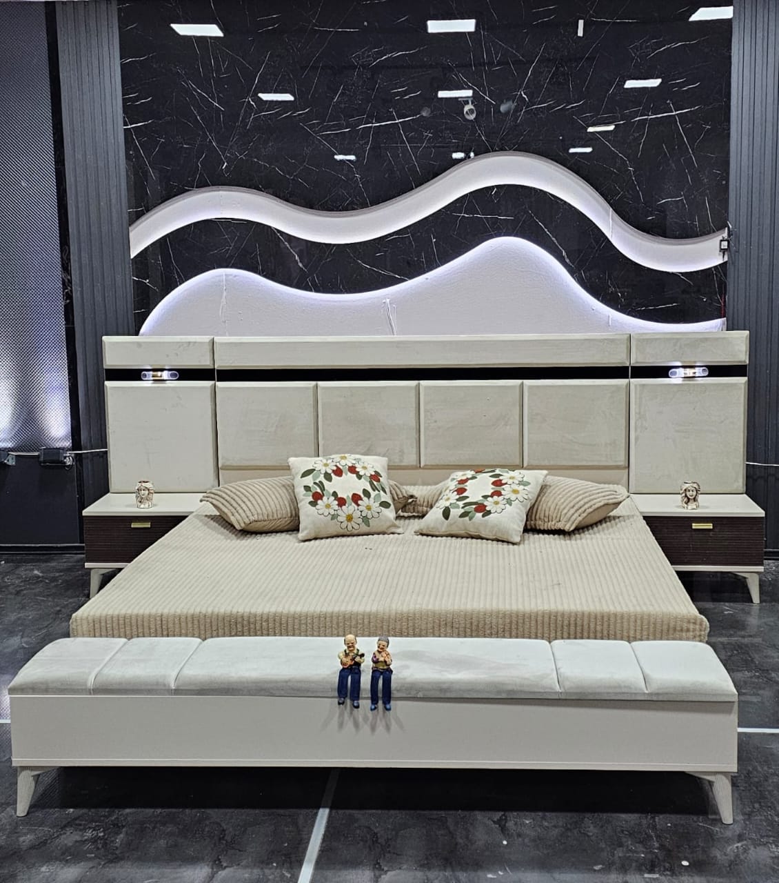 CHAMBRE A COUCHER 6BATTANTS 4PIECES GRIS MARRON BEIGE PIAZZA Vente achat Dakar Sénégal