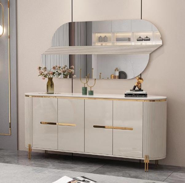 TABLE CONSOLE 180X40CM + MIROIR 130X70CM GRIS G6318 + M6318Vente achat Dakar Sénégal