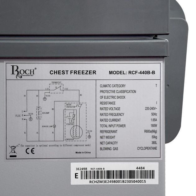 CONGELATEUR ROCH HORIZONTAL 440LITRES GRIS RCF440B Vente achat Dakar Sénégal
