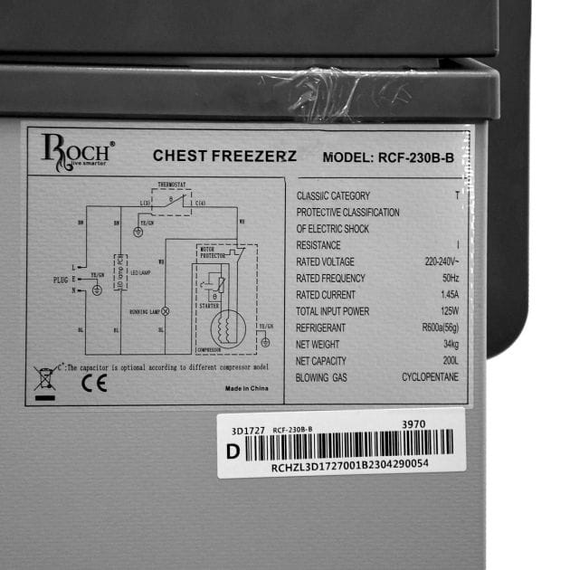 CONGELATEUR ROCH HORIZONTAL 230LITRES GRIS RCF230BB Vente achat Dakar Sénégal
