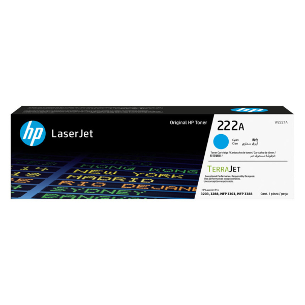 HP 222A (W2221A) - Cyan Vente achat Dakar Sénégal
