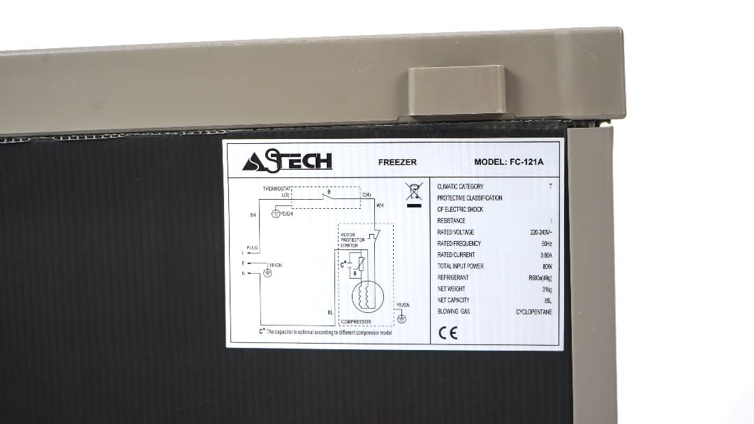 CONGELATEUR ASTECH VERTICAL 4TIROIRS GRIS FC121 Vente achat Dakar Sénégal