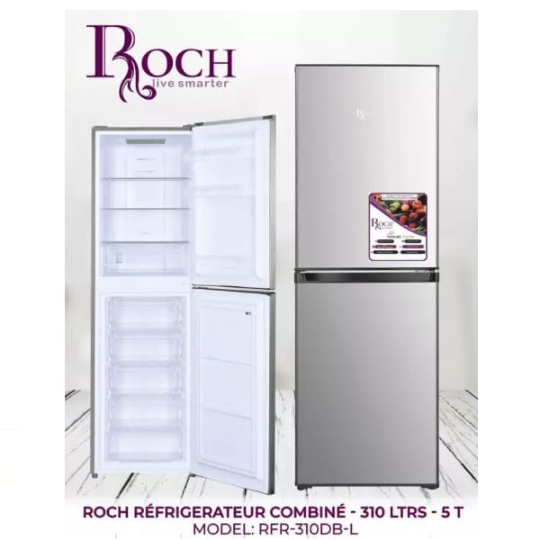 REFRIGERATEUR ROCH COMBINE 5TIROIRS 251 LITRES GRIS RFR310DBL Vente achat Dakar Sénégal