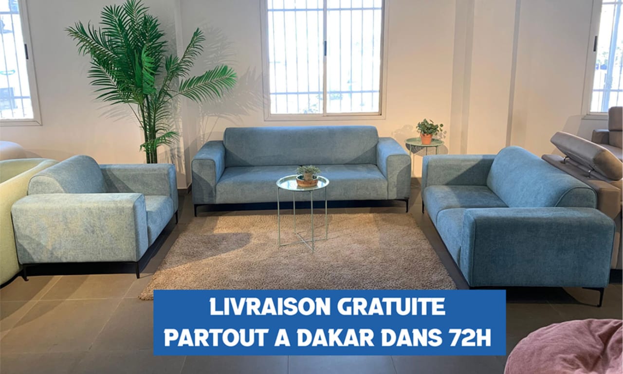 SALON CANAPE 7PLACES COULEUR AU CHOIX CITY Vente achat Dakar Sénégal