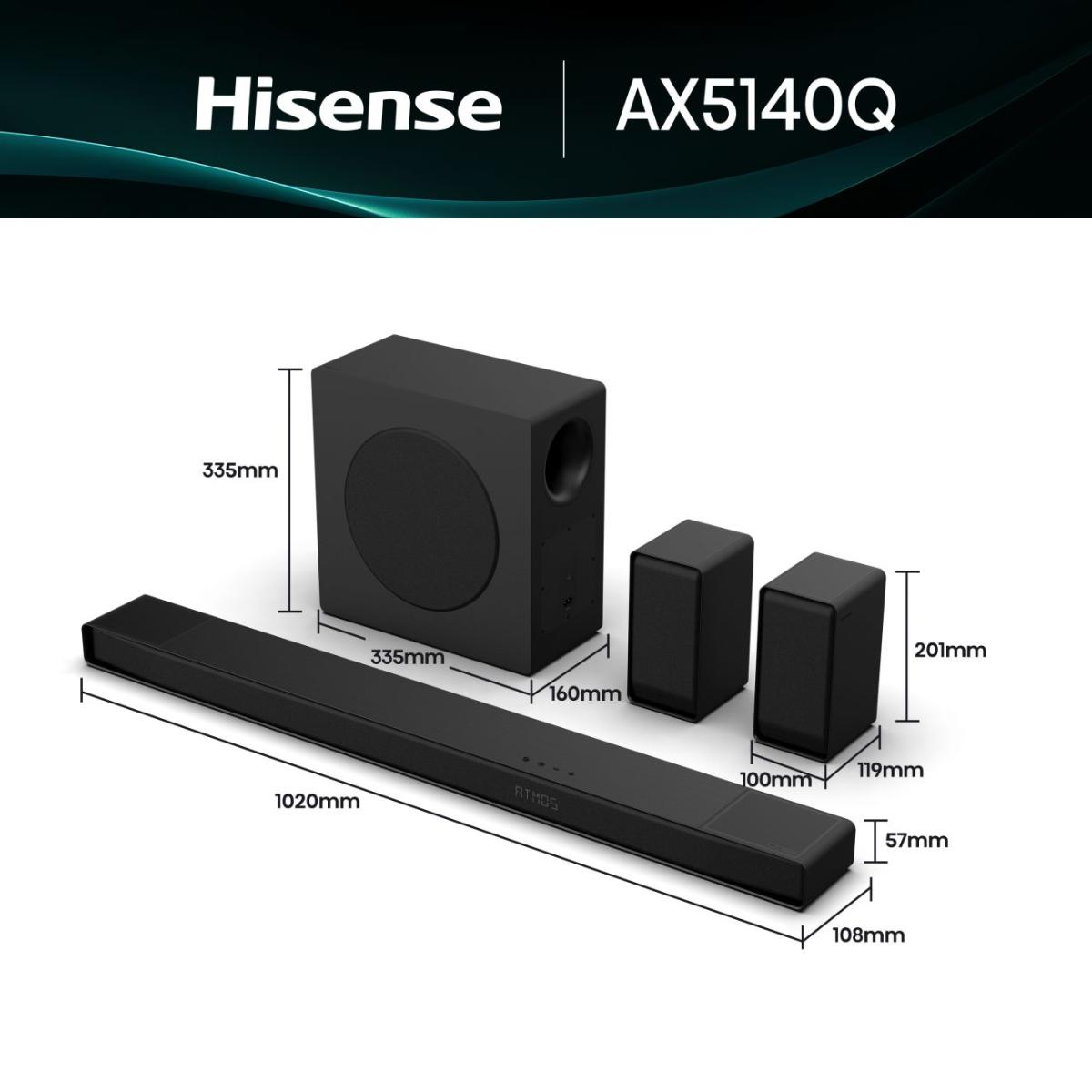 BARRE DE SON HISENSE 600W AX5140Q 5.1.4 Vente achat Dakar Sénégal