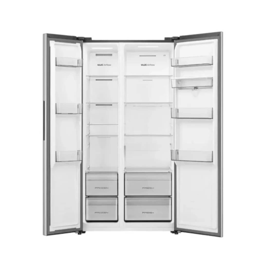 REFRIGERATEUR HISENSE SIDE BY SIDE 529LITRES INVERTER=FRONT NOFROST GRIS RS5P558NMSN Vente achat Dakar Sénégal