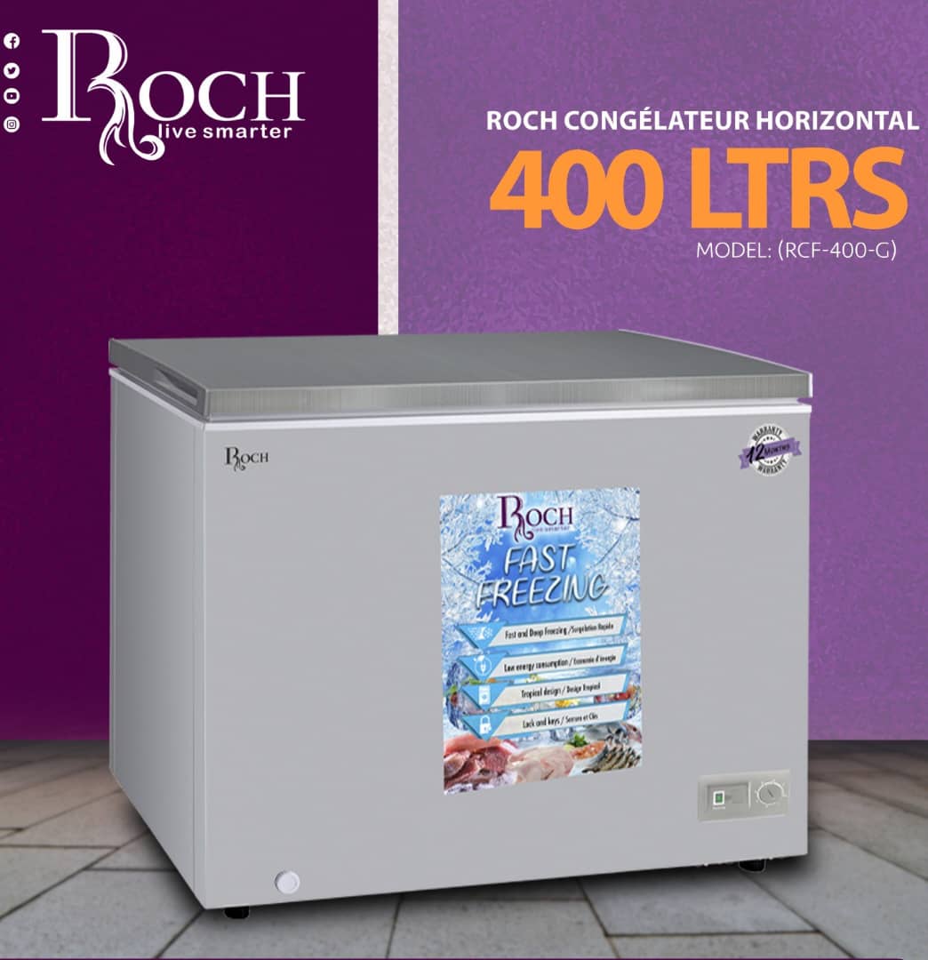 CONGELATEUR ROCH HORIZONTAL 400LITRES GRIS RCF4001 Vente achat Dakar Sénégal