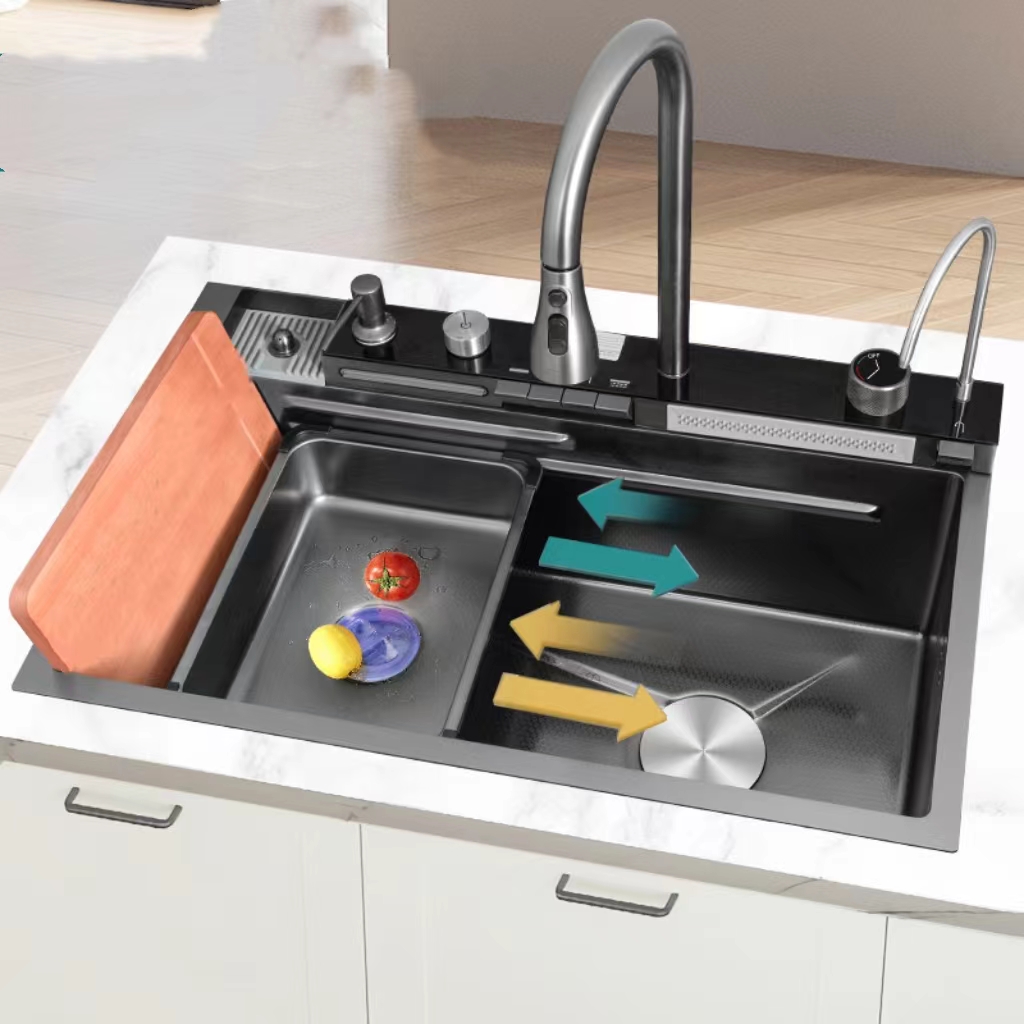 Vente et achat Dakar Sénégal Evier de cuisine 8046B en acier inoxydable 304-coloris noir