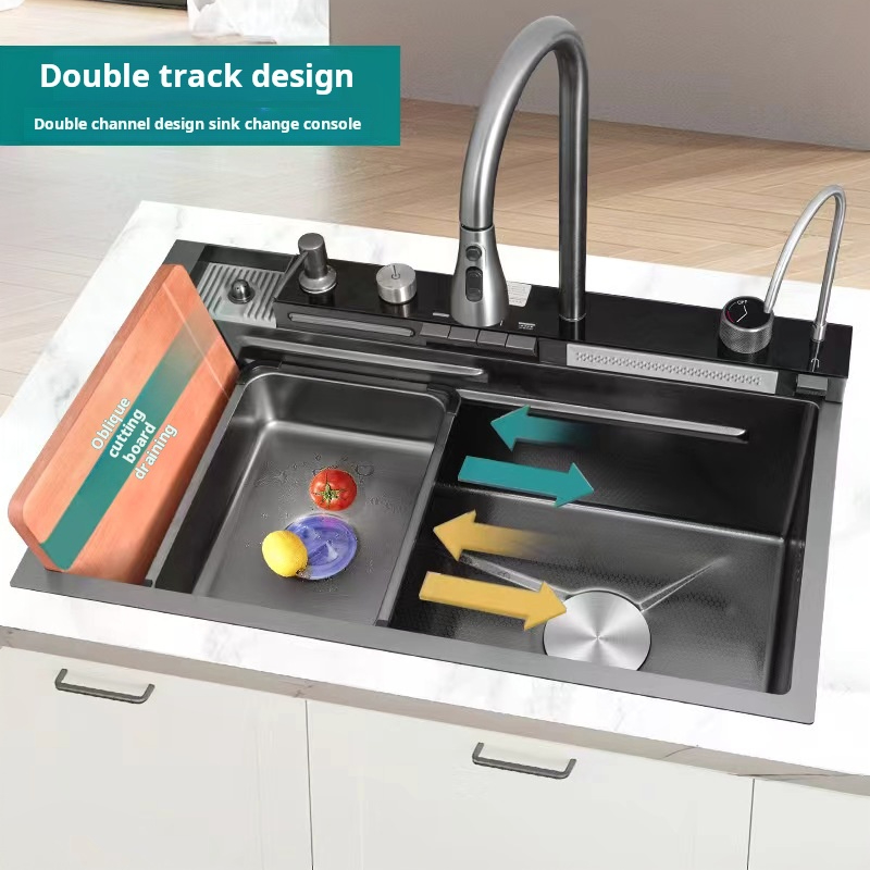 Vente et achat Dakar Sénégal Evier de cuisine 8046B en acier inoxydable 304-coloris noir