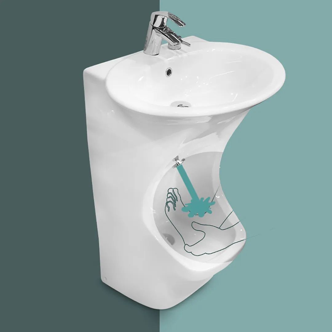 lavabo sur pied WK320 en céramique-pour mains et pieds-blancAchat vente Dakar Sénégal