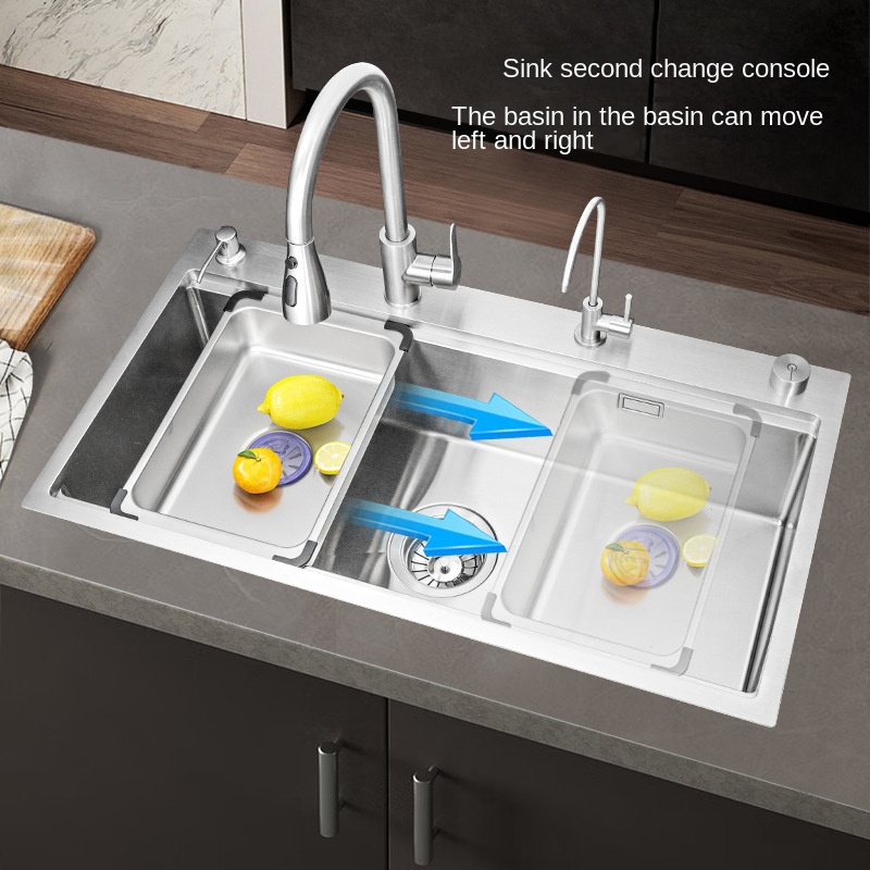 vente en ligne dakar Sénégal évier de cuisine 8848 en acier inoxydable 304-finition brossée