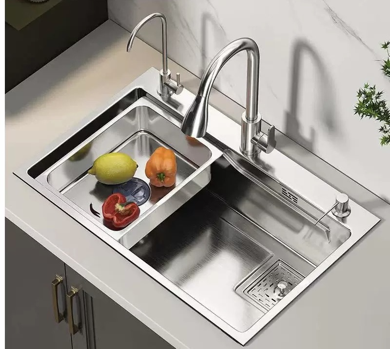 vente en ligne dakar Sénégal évier de cuisine 8848 en acier inoxydable 304-finition brossée