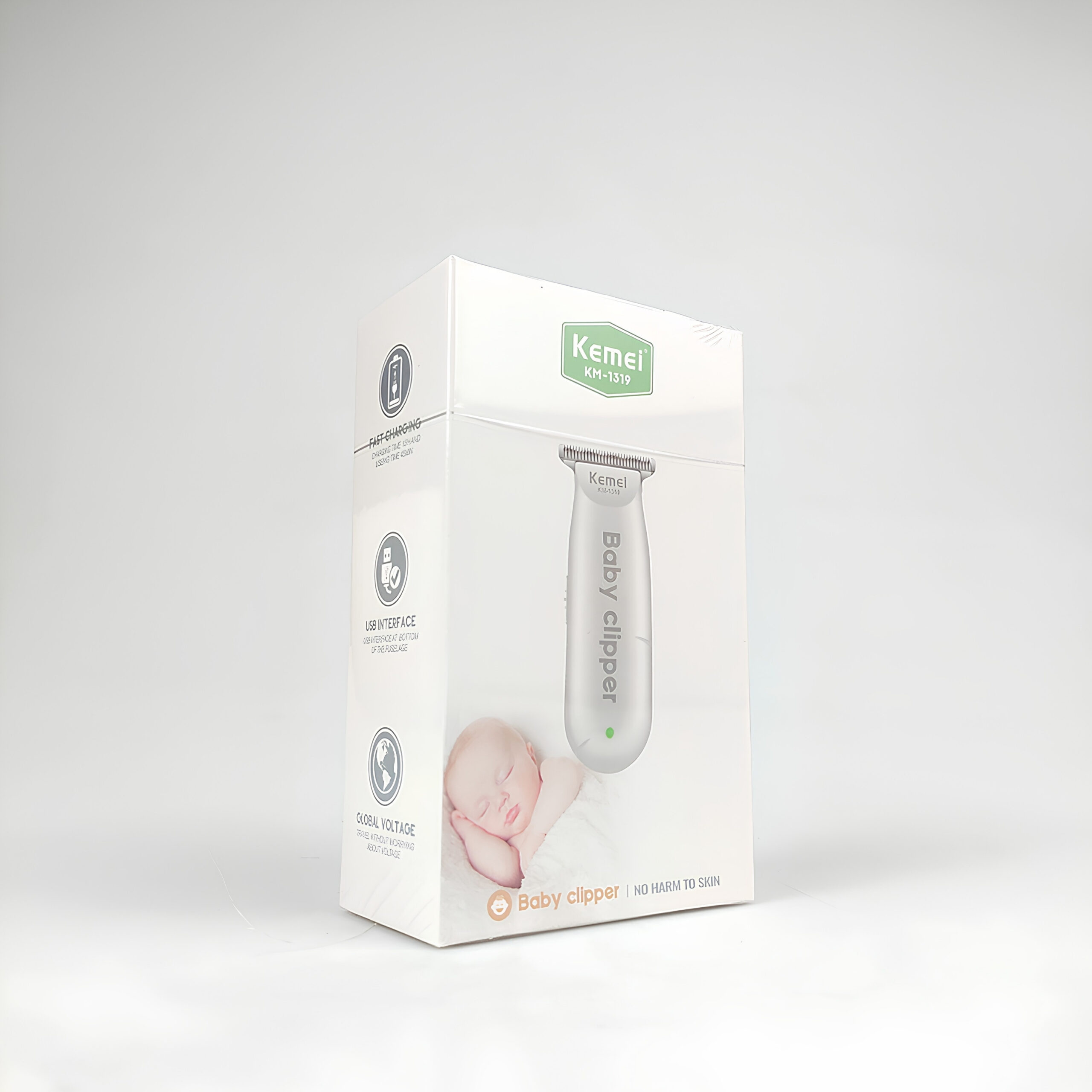 Kemei KM-1319 - Tondeuse Bébé Rechargeable
